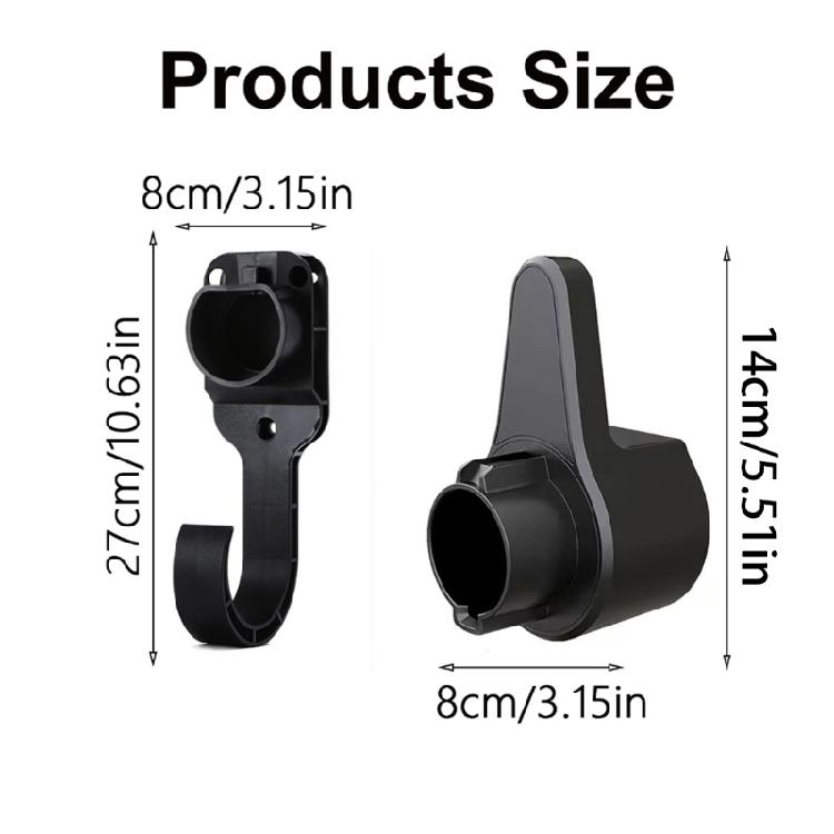 Universal EVs Charging Cable Wall Brackets Electric Vehicle Charging Cable Wall Hangers Simple Installs for Added Security