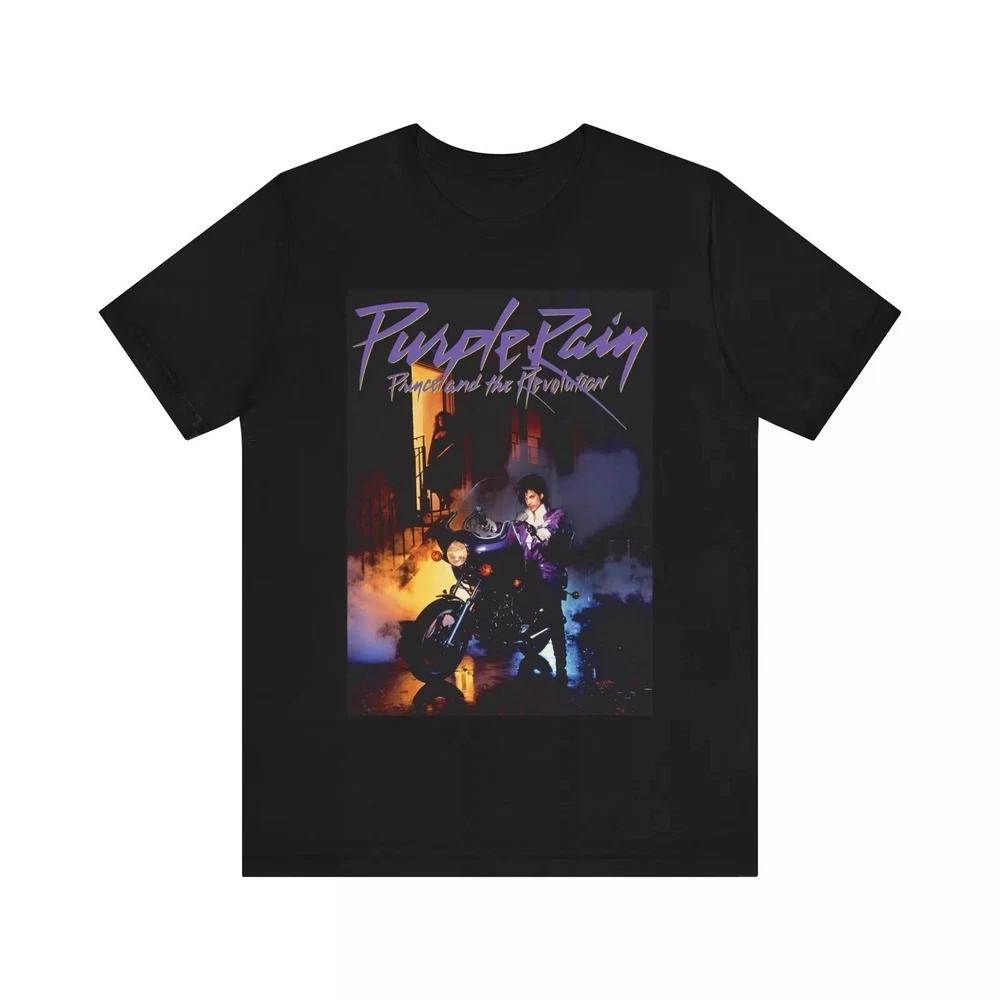 Purple Rain TShirt Prince Unisex Short Sleeve Tee S