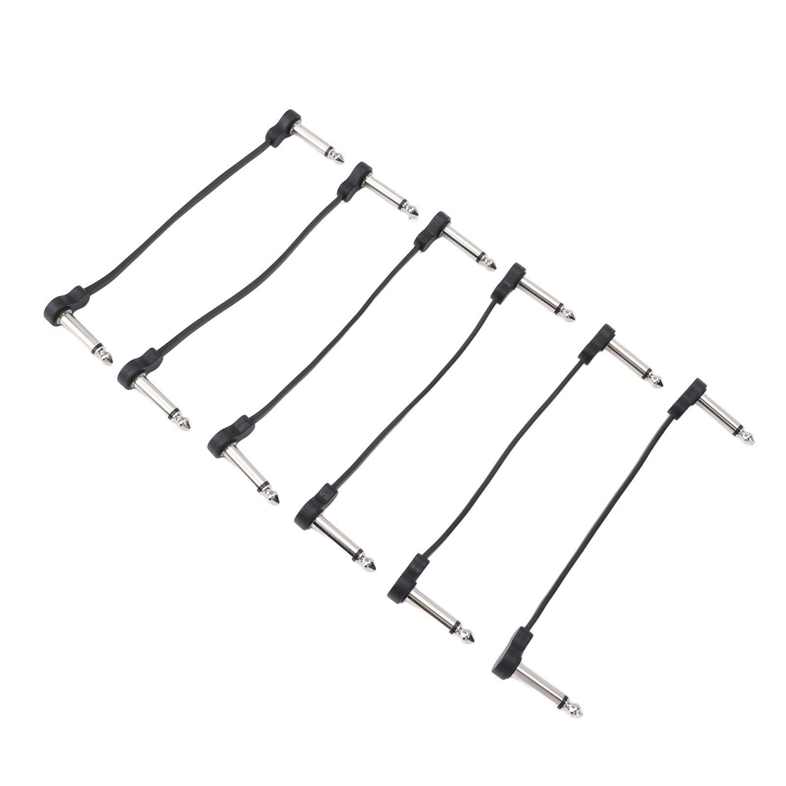 

6 шт. Кабель для педали гитарного эффекта 6 дюймов 14 дюймов Гитарный патч-кабель для микрофона, усилителя, микшера