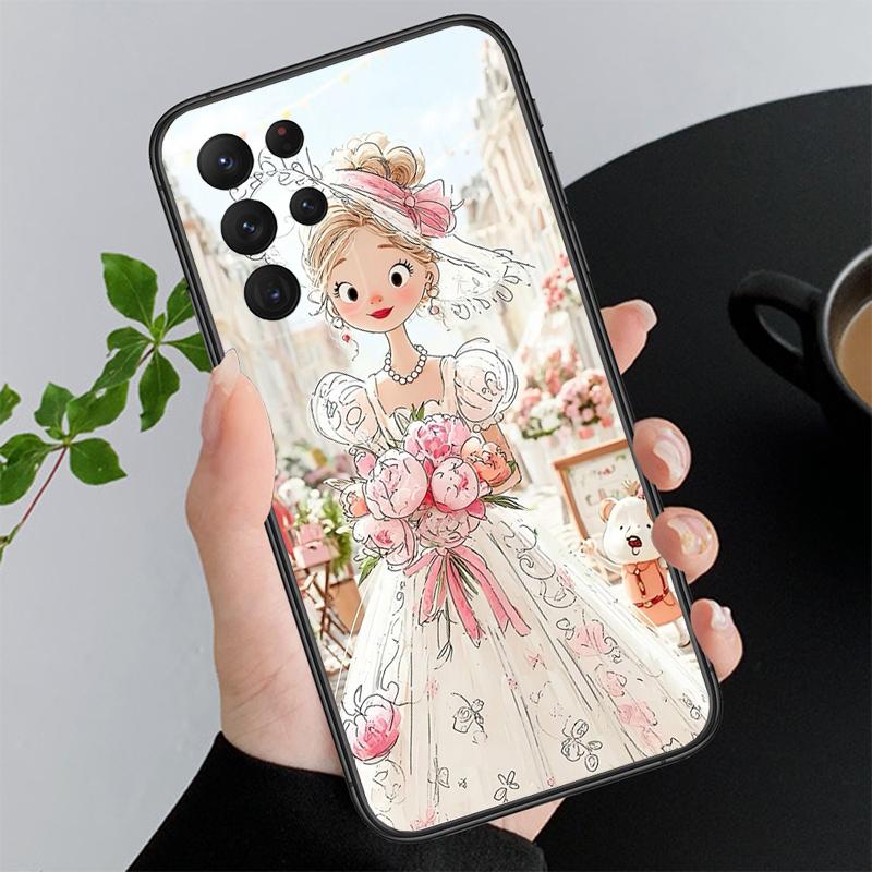 Lovely Girl Phone Case For Samsung A55 A16 A56 A36 A35 A15 A53 A54 A33 A34 A25 A05S A52 A52S A14 A24 A26 A71