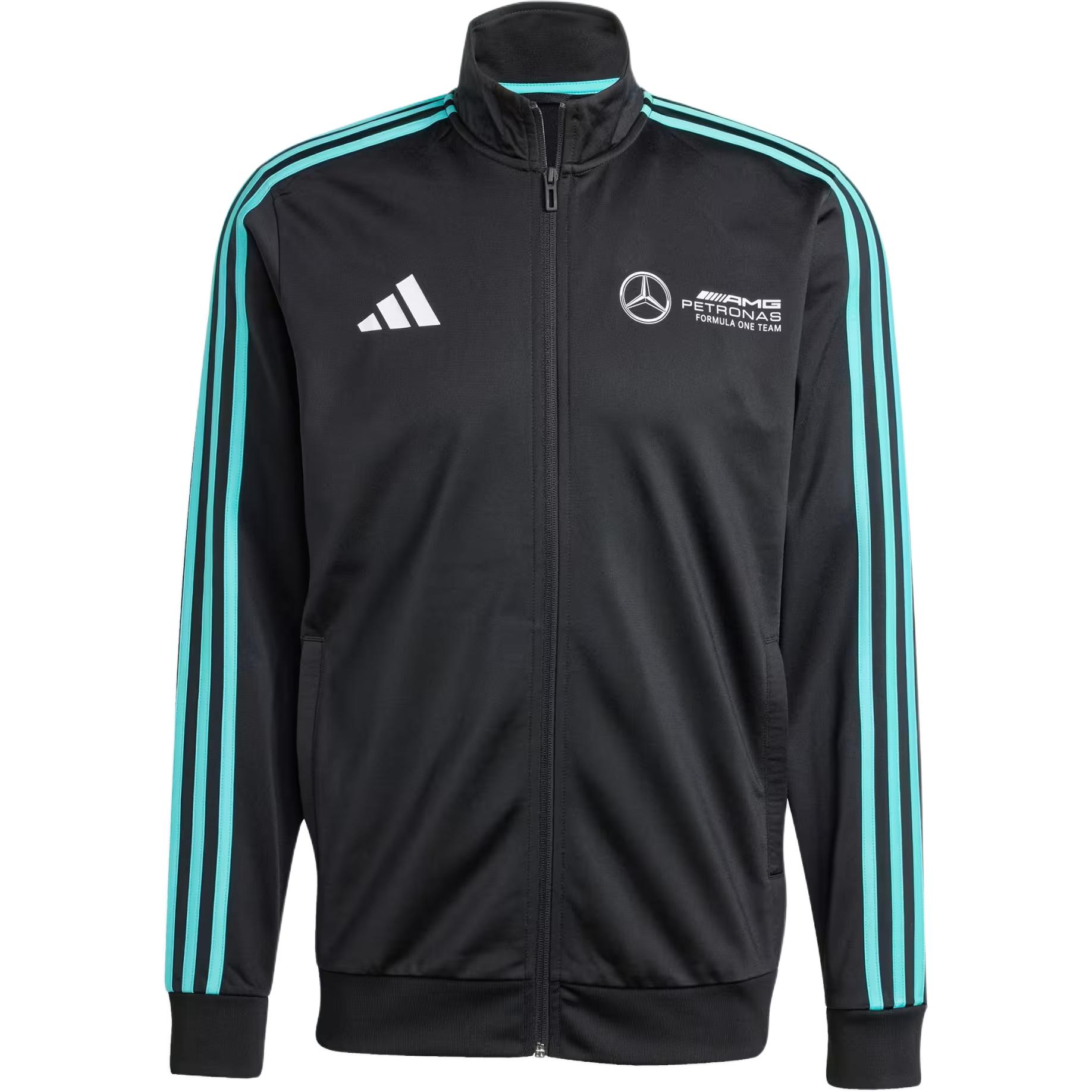 

adidas Mercedes AMG Petronas Formula Team Dna Трек-топ Черный/Белый Мужская Уличная одежда JV5355 S