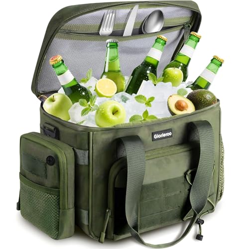 Men's Tactical Lunch Bag, 15L Large Capacity, Insulated Lunch Box, Waterproof Design, Military Style with MOLLE Closure | Perfect for Work, Camping, F