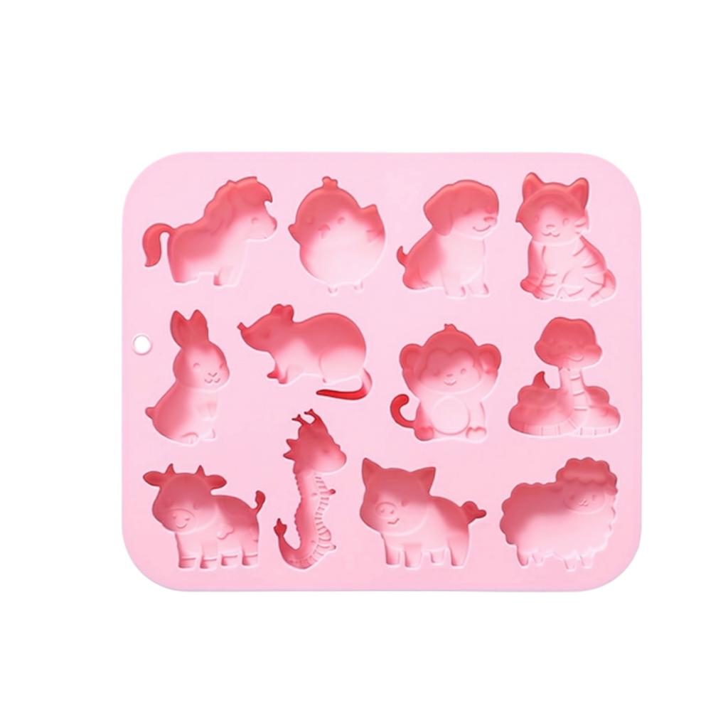 Animal Shape Silicone Mold for Candy Chocolate Cake Baking Flexible Non Stick Tray for Kitchen DIY Projects