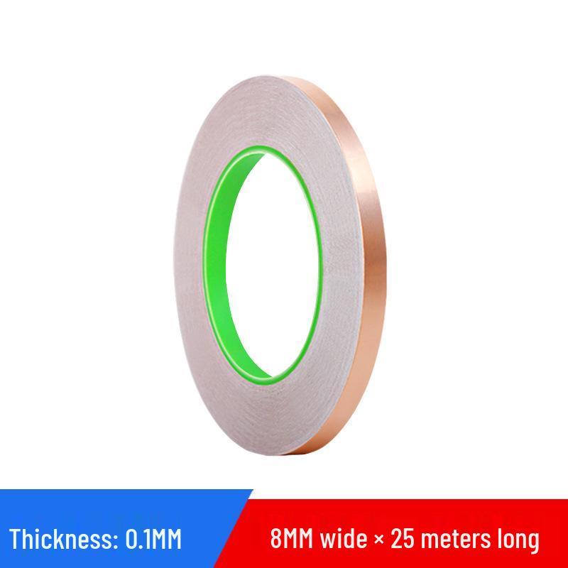 Double-Sided Conductive Copper Tape for Shielding, DIY Circuit Mods, Heat Dissipation, and Temperature Resistance
