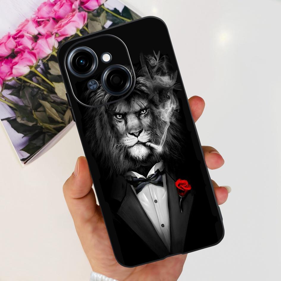 For Phone Case Tecno Spark Go 1 Cover 2024 Popular Flower Soft Silicone Back Protective Cover For Tecno Spark Go 2025 Pop 9 Etui