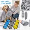 Absorbent Microfiber Pet Towel for Dogs and Cats, Quick-Dry Bath Towel for Drying Pet