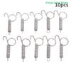 10Pcs Multipurpose Spring Lock Animal Pet Cage Latches Lock Spring Rabbit Cage Door Tension Spring With Hook