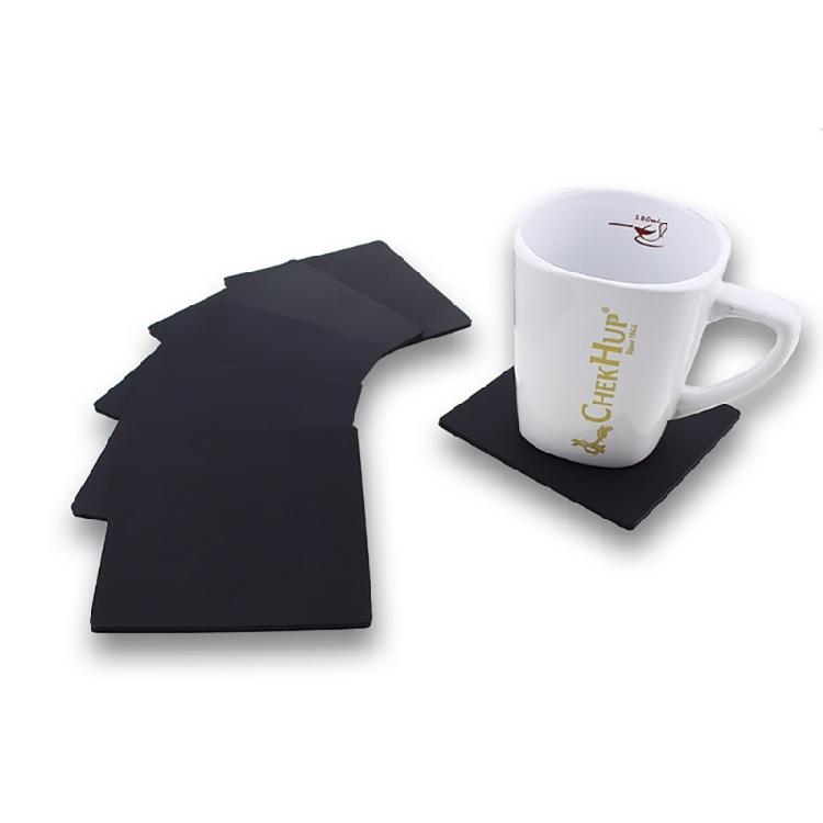 Nonslip Square Silicone Coasters Effective Silicone Coasters Practical Square Insulated Mat To Protect Furniture
