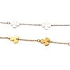 Women's Waterproof Stainless Steel Four-Leaf Clover Bracelet - Fashionable Titanium Lucky Flower Jewelry