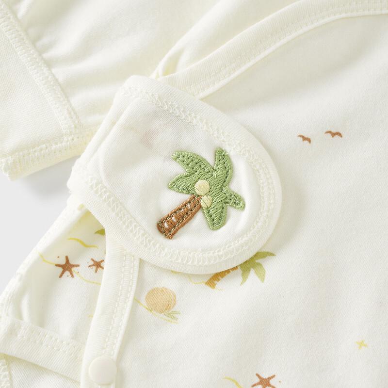 TONGTAI Newborn Pure Cotton Double-Layer Bodysuit