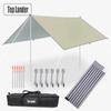 4x4m 5x3m 4x3m 3x3m Ultralight Waterproof Tarp Tent Large Camping Awning Sun Shelter Garden Canopy Outdoor Beach Shade Hiking