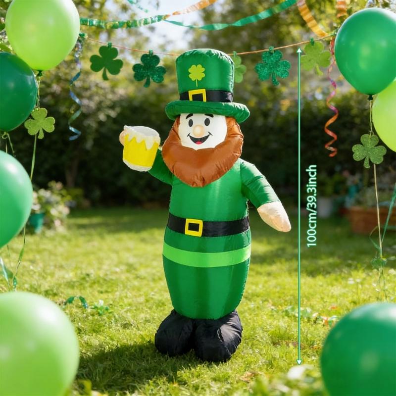 Waterproof Polyester Seasonal Inflatable Character With Internal Fan And Stakes For Outdoor Use
