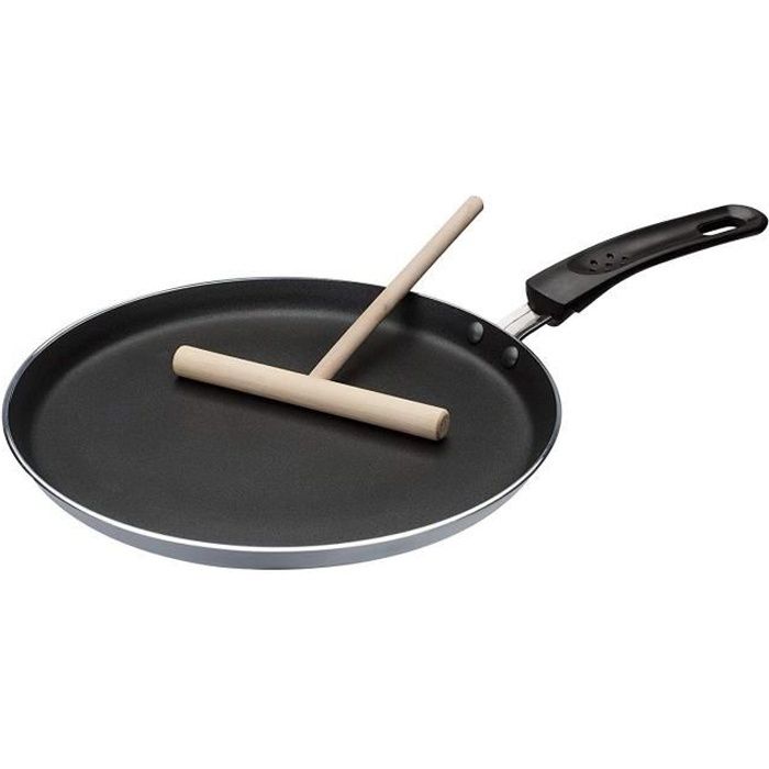 Crepe Pan with Spreader - GSW - 456715 - Aluminium - Grey - 26 Cm - All Hobs Including Induction