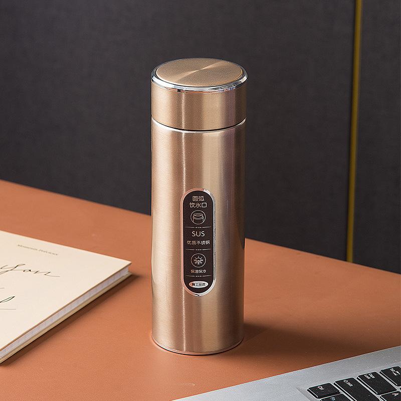 Vacuum Cup 316 Stainless Steel Male and Female Portable Tea Cup Tea Water Separation Tea Cup