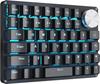 Koolertron One-Handed Keyboard with Knob, Macro Keyboard, 45 Keys, Wired Connection, Left-Hand Device, 4-Layer Mechanical, Programmable, RGB Backlight