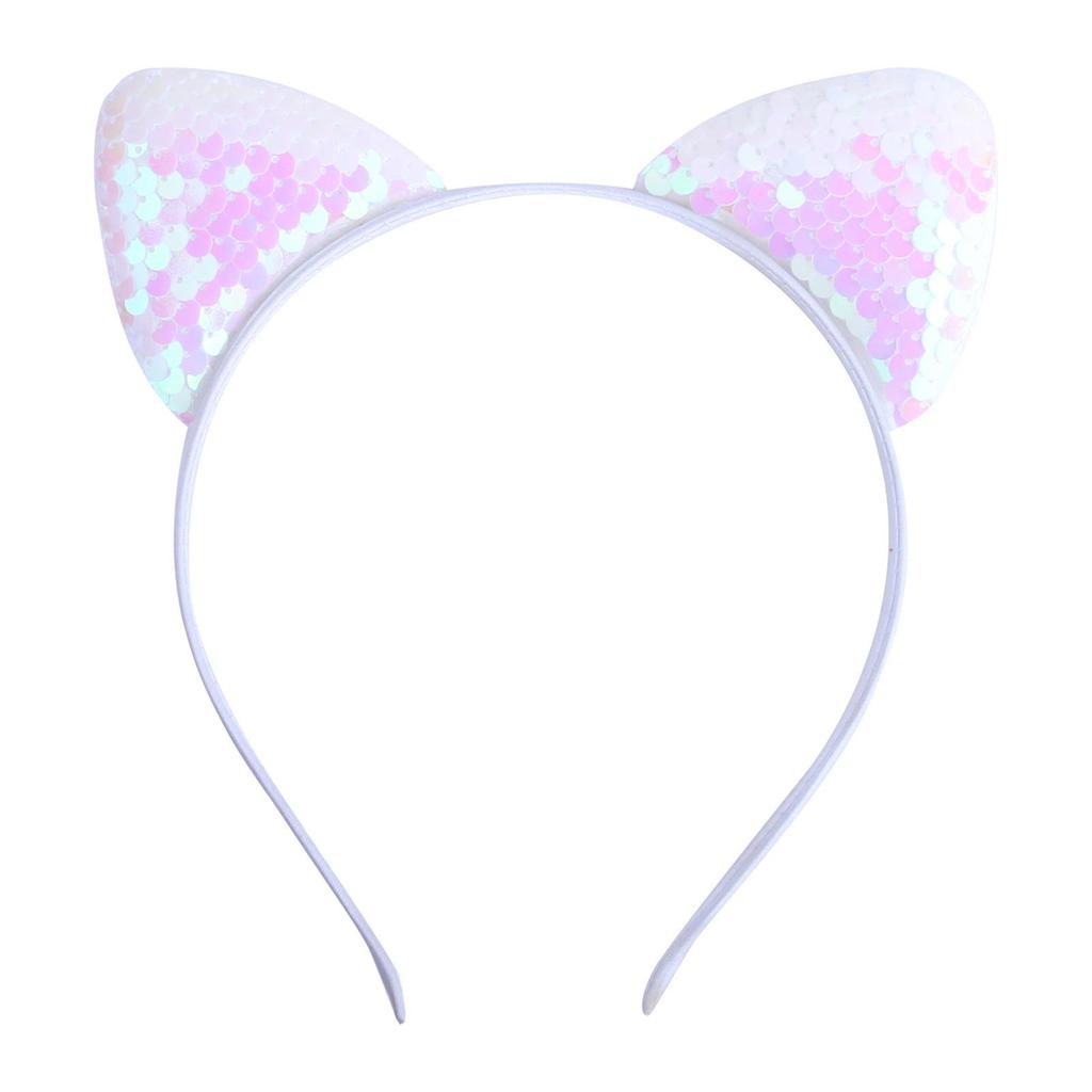 Sequin Cat Ears Headband for Kids - Cute DIY Fabric Hair Accessory