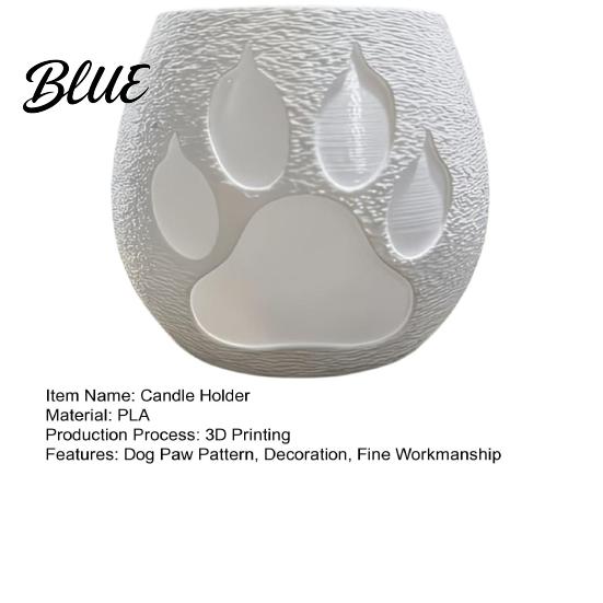 Bathroom Candle Holder 3D Printed Dog Paw Holder Puppy Claw Tealight Cup for Dining Table Centerpiece Pet Lover Gifts
