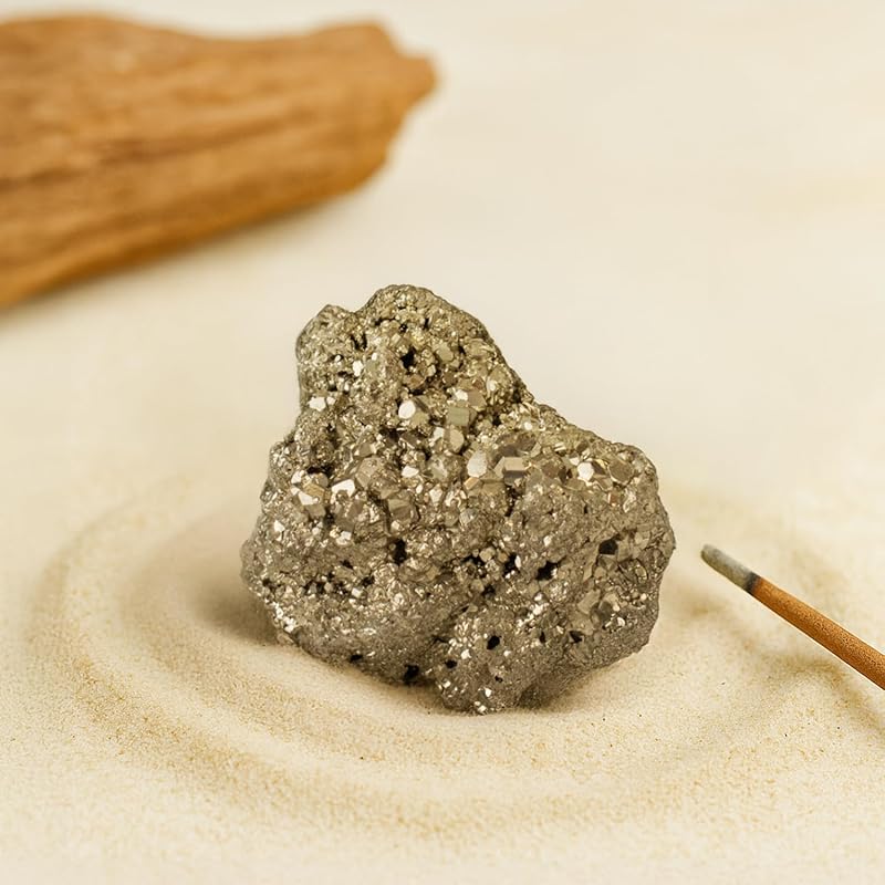 Astrotalk Raw Pyrite Stone Original | 100% Natural Pyrite Stone for Wealth & Prosperity | Energized by Top Astrologers |