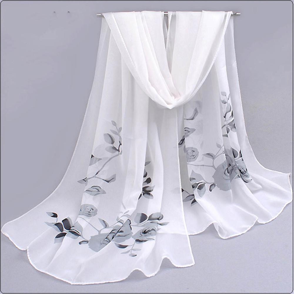 Female Summer Sunscreen Scarves Shawls And Wraps Spring Women Fashion Scarf Foulard Scarf Woman Muslim Hijab Silk Chiffon
