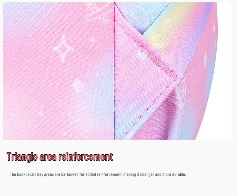 Dreamy Lightweight Backpack for Girls, Grades 1-6: Spine Protection & Load Reduction