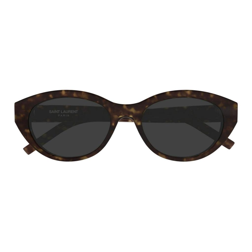 Saint Laurent Original Design Oval Sunglasses Women Sunglasses Brown SLM148