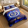 Bedding Set 1 Duvet Cover 2 Pillowcases Leicester City Print Soft Bed Linen Bedroom Decor
