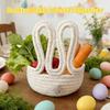 Cotton Rope Rabbit Storage Basket Cartoon Toys Storage Basket Easter Bunny Basket  Home Table Decor