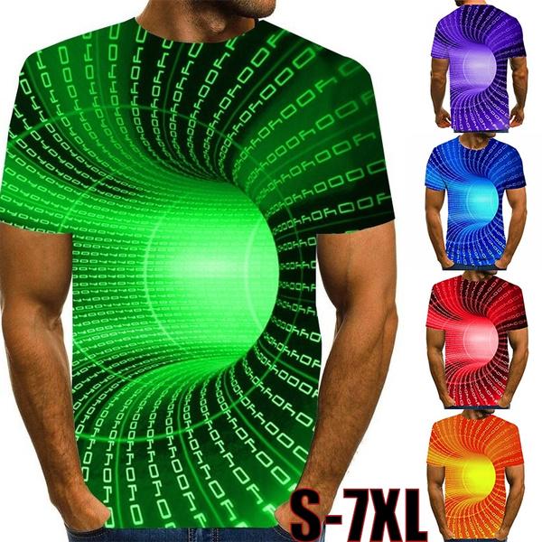 Buy Plus Size Men's 3D Printed T Shirt 