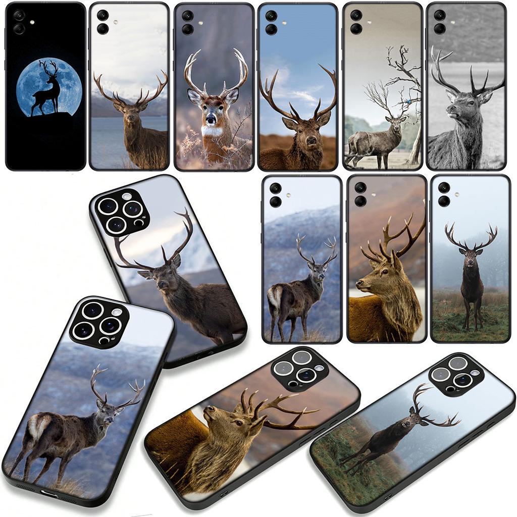 Deer Hunting Phone Cover Case for Apple iPhone 16 15 14 Plus 13 12 Mini 17 Pro Max + 16E Air 16+ ProMax Casing