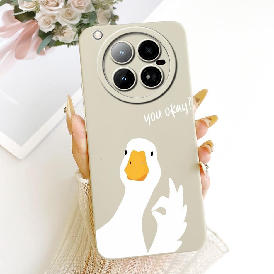 For Infinix Zero 40 4G Case X6860 Cute Cat Duck Cartoon Cover Soft TPU Matte Phone Case For Infinix Zero 40 5G X6861 Zero40 Bags