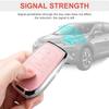 Compatible with Toyota Key Fob Cover with Keychain, Pink Genuine Leather Crystal Key Case Protection Shell for Avalon Camry Cor