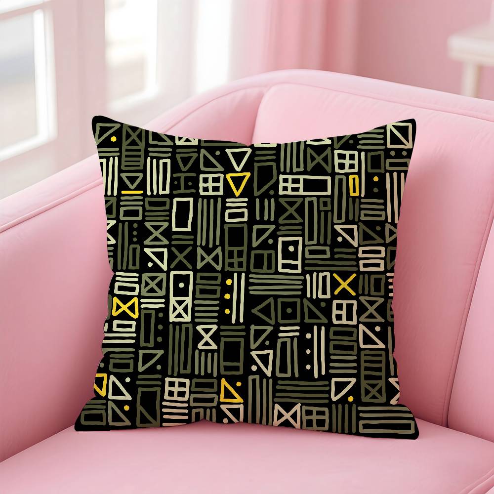 ART African Tribal Pattern Pillow Case pattern printing pillowcase living room sofa cushion cover bedroom room decor