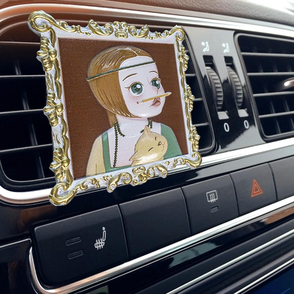 Car Air Vent Clip Painting Famous Paintings Car Air Fresheners Interior Charm Decoration Car Perfume Decoration For Automotive