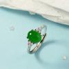 925 Sterling Silver Plated Sun Moon Sunflower Heart Rings for Women Original Flower Wedding Crystal Luxury Jewelry R5375