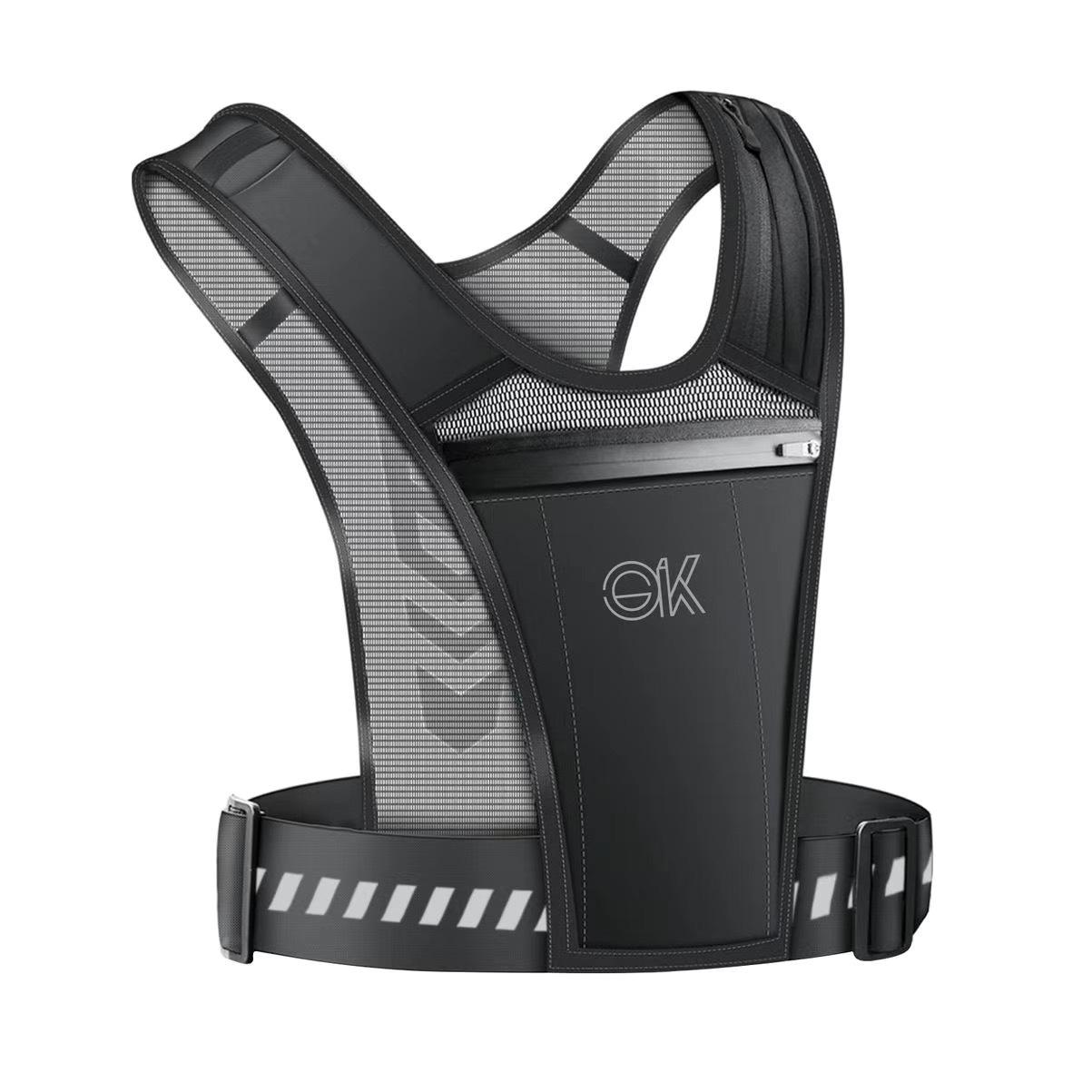 

Светоотражающий спортивный рюкзак: Большая вместимость для велоспорта, бега, пеших прогулок - Вмещает бутылку с водой и телефон One Size