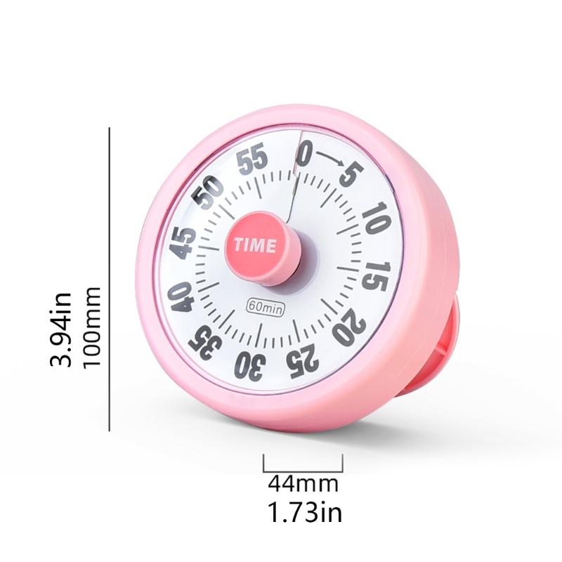 Easy Operation Rotary Timer For Cooking Study Exercise Time Management Tool Countdowns Alarm Clock for Kitchen
