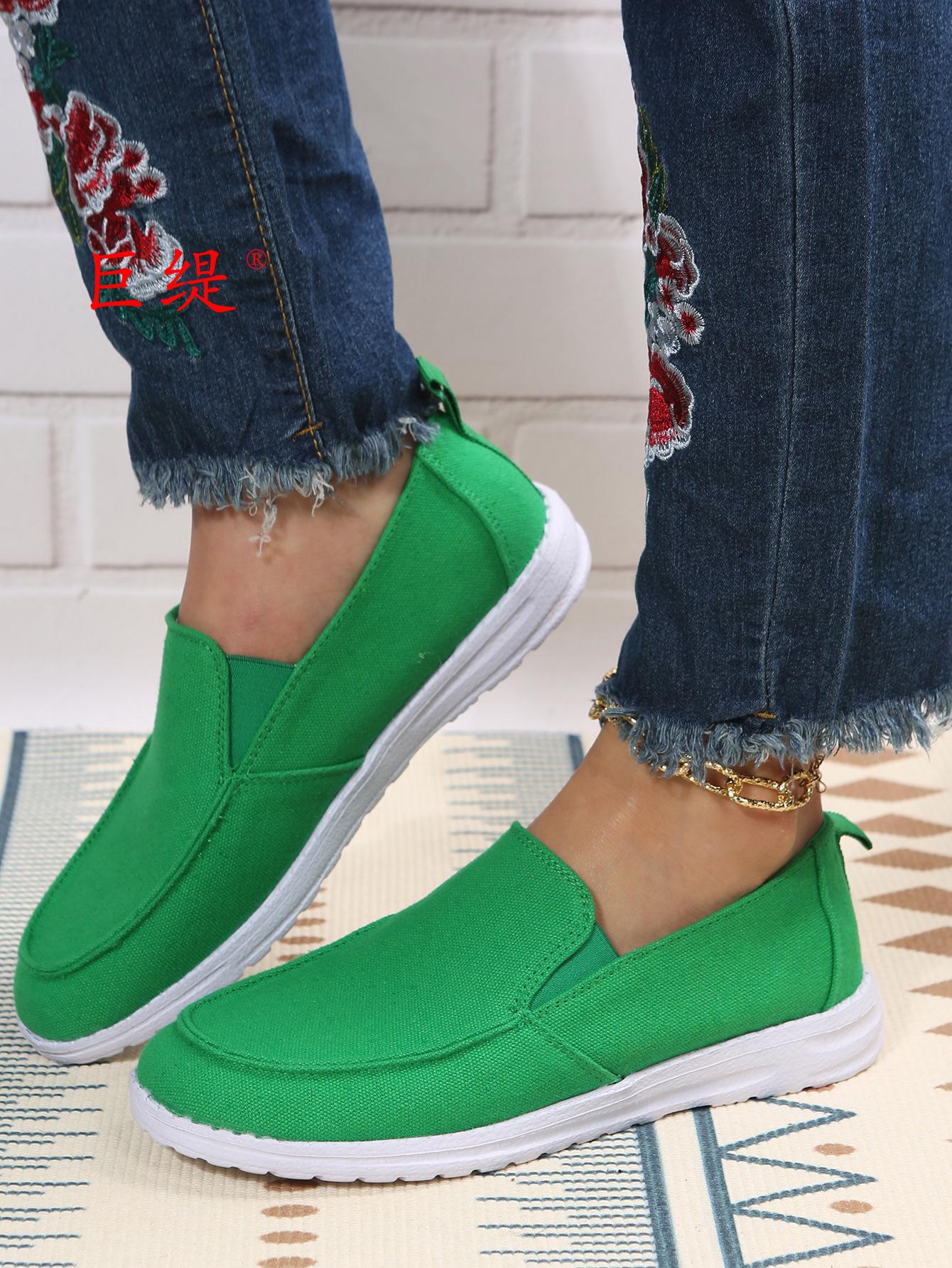 

Juti spot 20252025 летние новые одинарные туфли wish внешняя торговля большой размер женская обувь womanshoes 43 зелёный