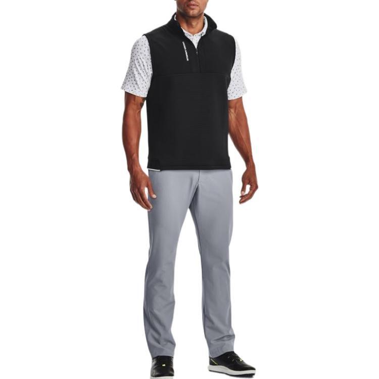 Under Armour Vests Men's Black Crew Neck Moderate Other 1373408-001