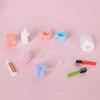 Miniature Dollhouse Bathroom Set: Toothbrush, Toiletries & Wall-mounted Storage Rack