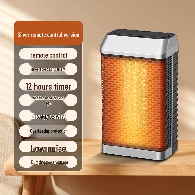 Compact PTC Desktop Heater: Quick-Heating, Intelligent Oscillation, New In Stock