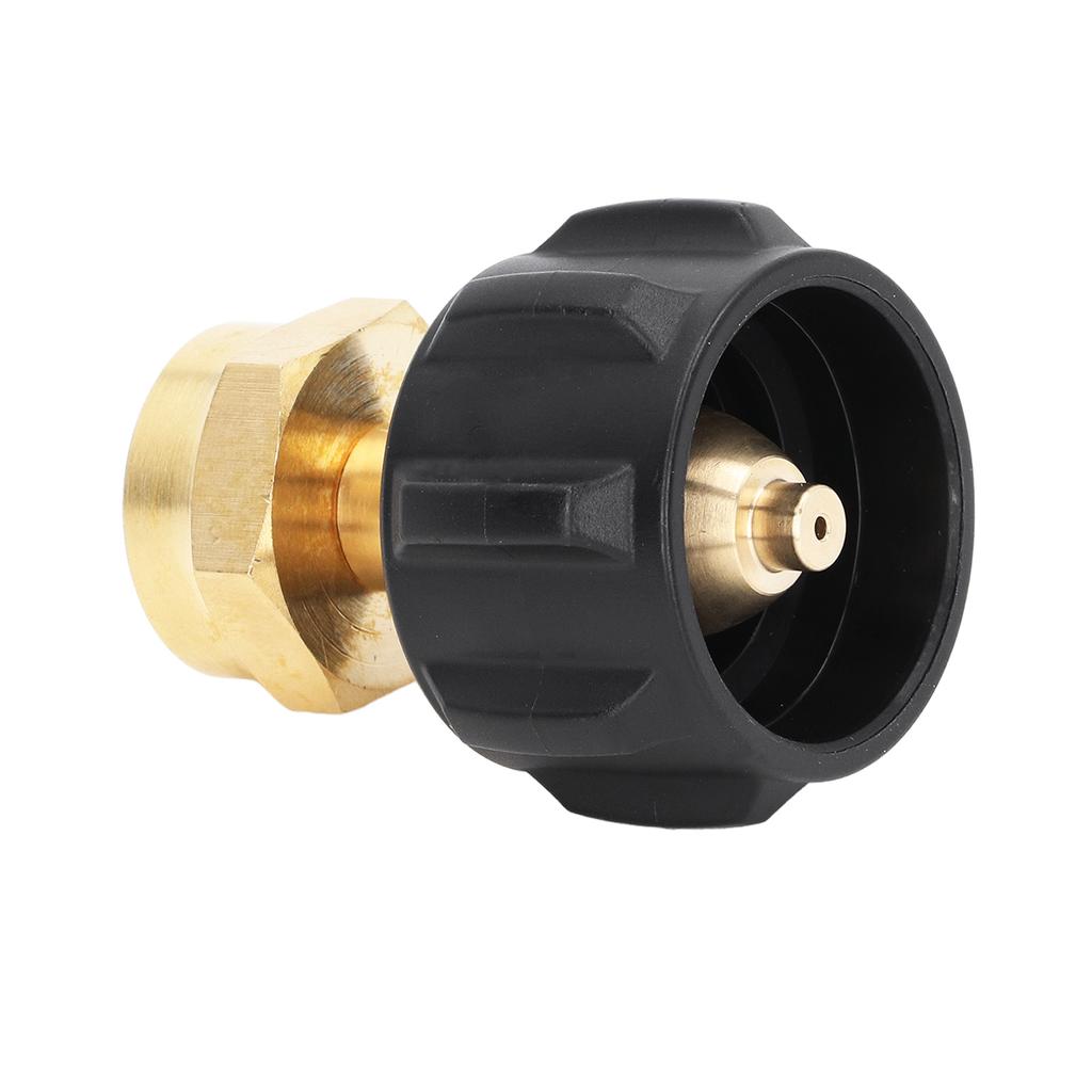 Adaptor de reumplere QCC1 Supapă de reglare Cuplaj de rezervor din alamă pentru butelia de gaz propan de 1 lb