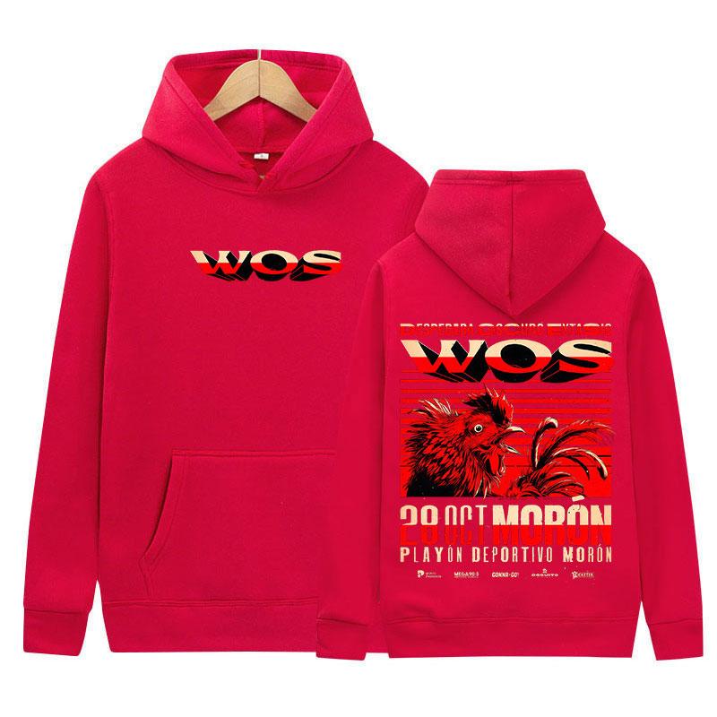 Rapper Wos Ds3 Tour Album 2025 Merch Hoody Mens Hip Hop Pop Music Long Sleeve Sweatshirt Y2K Fashion High Quality Fleece Hoodies