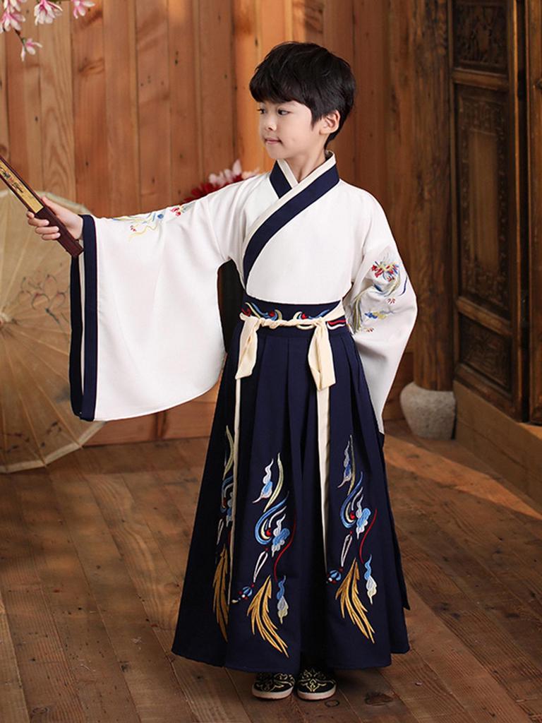 Improved Hanfu Boys 2026 Spring/Autumn Ancient Chinese Prince Costume for Performances