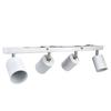 GU10 Lamp Holder 4 Head Rotating Ceiling Mounted   Base for Canteen Shopping Mall Showcase