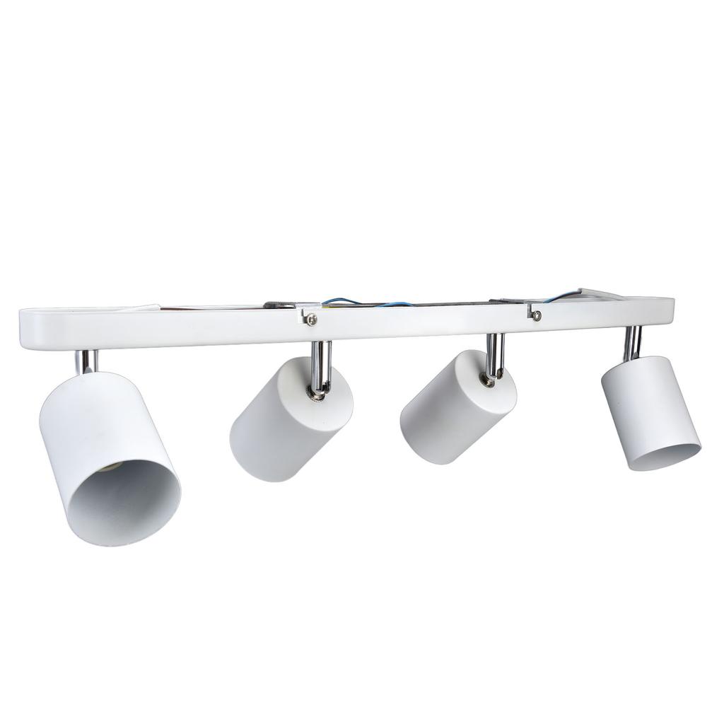 GU10 Lamp Holder 4 Head Rotating Ceiling Mounted Base for Canteen Shopping Mall Showcase