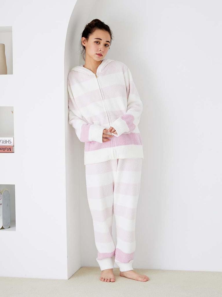 Gelato Pique Baby Moko Gestreifter Hoodie Einheitsgröße (PWNT245021) Damen Rosa,