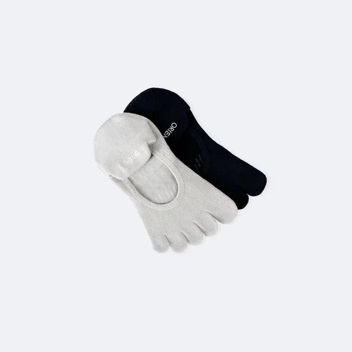 Non-slip Full Toe Socks ProGrip (Light Gray)