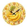 Modern Fruit Quiet Wall Clock with Noiseless Movement for Quiet Space Easy Installation Large Digits Fashion Look