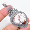 Wild Horse Gemstone Handmade 925 Sterling Silver Jewelry Pendant 2.96" KJ-221