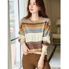 Demana Women's Striped Color-block Knit Sweater